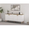 Hanah Home Konzola Lotus, 180x81x45 cm, Bela