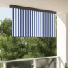 Rolo zavjesa Plava i bijela 200 x 250 cm Tkanina i aluminij