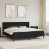 Okvir kreveta s madracem Crna 200 x 200 cm Umjetna koža