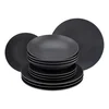 Creatable Jedilni Servis Soft Touch Black, 12-Delni