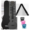 CASCHA Ukulele Carbon Fibre Black Set HH 2258