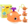 Kopalna igrača Whale s 3 konicami, oranžna