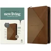 NLT Large Print Thinline Reference Zipper Bible, Filament Enabled Edition (Red Letter, Leatherlike, Messenger Stone & Camel, Indexed)