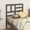 Vidaxl Posteljno vzglavje sivo 96x4x104 cm trdna borovina