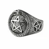 Prstan ETNOX - Pentacle with snake - SR1432