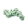 Kockice Chessex - Opaque - Polyhedral - Pastel Green-Black (7)