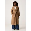 Weekend Max Mara Volneni plašč Tempera 2625016072 Svetlo rjava Regular Fit