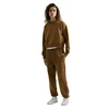 REPLAY Smeđa oversized jogger trenirka s izvezenim R detaljem