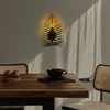 OPVIQ Vall Lamp zidna lampa crne boje Leaf 15321