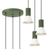 Sollux SL.1873 - Luster na sajli ESTRIA 3xE14/10W/230V pr. 30 cm zelena