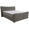 Esposa BOXSPRING POSTELJA 140 cm x 200 cm , tekstil siva