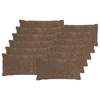vidaXL Prevleka za blazino 12 kos HOUTEN Svetlo rjava 40 x 80 cm