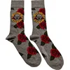 Guns N Roses Nogavice Bullet Roses Grey 36-40