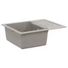Umivaonik Siva 620 x 500 mm 80% kvarc i 20% smola