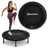 HyperMotion Kompaktni Domači Fitnes Trampolin v Črni Barvi za Vadbo - Premer 91 cm, Skakalna Podloga, Jeklen Okvir, Nedrseče Noge