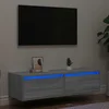 TV ormarić s LED svjetlima boja hrasta sonome 100X35,5x25 cm