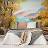 Tapeta oljna slika gorsko jezero - 245x270
