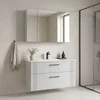 HANAH HOME Kupatilski ormarić sa umivaonikom i ogledalom (2 komada) Bari 100 v2 250