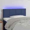 Vidaxl vidaXL Vzglavje postelje z LED modro 80x5x78/88 cm blago