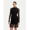 Versace Jeans Couture Cocktail obleka 78HAO971 Črna Slim Fit