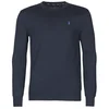 Polo Ralph Lauren  Puloverji PULL COL ROND AJUSTE EN COTON PIMA LOGO PONY PLAYER  Modra