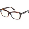 Tom Ford Ženski okvir za dioptrijske naočare Blue Block 0FT6065-B 5555, Smeđi