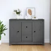 Komoda siva 100 x 35 x 74 cm od masivne borovine