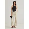 Trendyol Grey Wide Leg Pleated Woven Trousers
