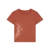 Life-Tree Široka majica Oversized shirt Pine Branch rjava