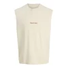 JACK & JONES Majica JORNORREBRO rjava / bela