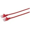 Omrežni kabel UTP CAT6 2M rdeč slim brez oklopa, PVC, 4x2xAWG 30/7 CU, OD :