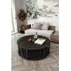 Hanah Home Set klub stolova Yi Yang4L 70, 4 komada, Crni