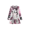 Desigual Obleka Cruella Disney svetlo roza / črna / bela