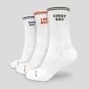 GymBeam GymRat Socks 3Pack White