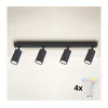 Brilagi - LED RGBW prigušiva spot svetiljka SELE 4xGU10/6W/230V antracit