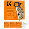 K&F 79MM,Nano-B Series Hand-held semi-circular Prism Effect Filter with 3pcs vacuum cleaning cloths