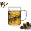 shumee STEKLENA SKODELICA GLASS CITY ZAKOPANE 0,4 L PROZORNA S ČRNIM POTISKOM