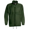 VJETROVKA S KAPULJAČOM ZIP UNISEX B&C SIROCCO TAMNO ZELENA 2XL