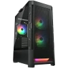 COUGAR GAMING ohišje Duoface RGB, črno CGR-5ZD1B-RGB