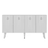 HANAH HOME Komoda Isil White Silver