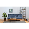Atelier Del Sofa Raztegljiv kavč s tremi sedeži, Fuoco - temno modra