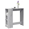 Barski stol s držačima boja hrasta 101x40x103,5 cm drveni