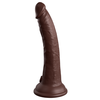 Pipedream King Cock Elite 7 Silicone Dual Density Cock Brown