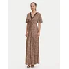 Guess Večerna obleka W5YK01 WHEZ2 Bež Regular Fit