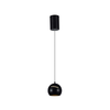 LED Luster na sajli LED/8,5W/230V 3000K crna