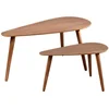 Set od 2 konferencijska stočića SOLE 60/80x30/40 cm, boja oraha