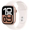 Apple Watch Series 10 [GPS 46mm case] Smartwatch with Rose Gold Aluminium Case with Light Blush Sport Band - M/L. Fitness Tracker, ECG App, Always-On Retina Display, Water Resistant