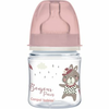 Canpol baby Flašica široki vrat, pp - 120 ml - bonjour paris pink