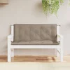 vidaXL Blazina za vrtno klop 2 kosa taupe 120x50x7cm oxford tkanina
