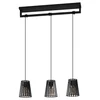Eglo 390003 - Luster na sajli BOGOTA 3xE27/40W/230V crna